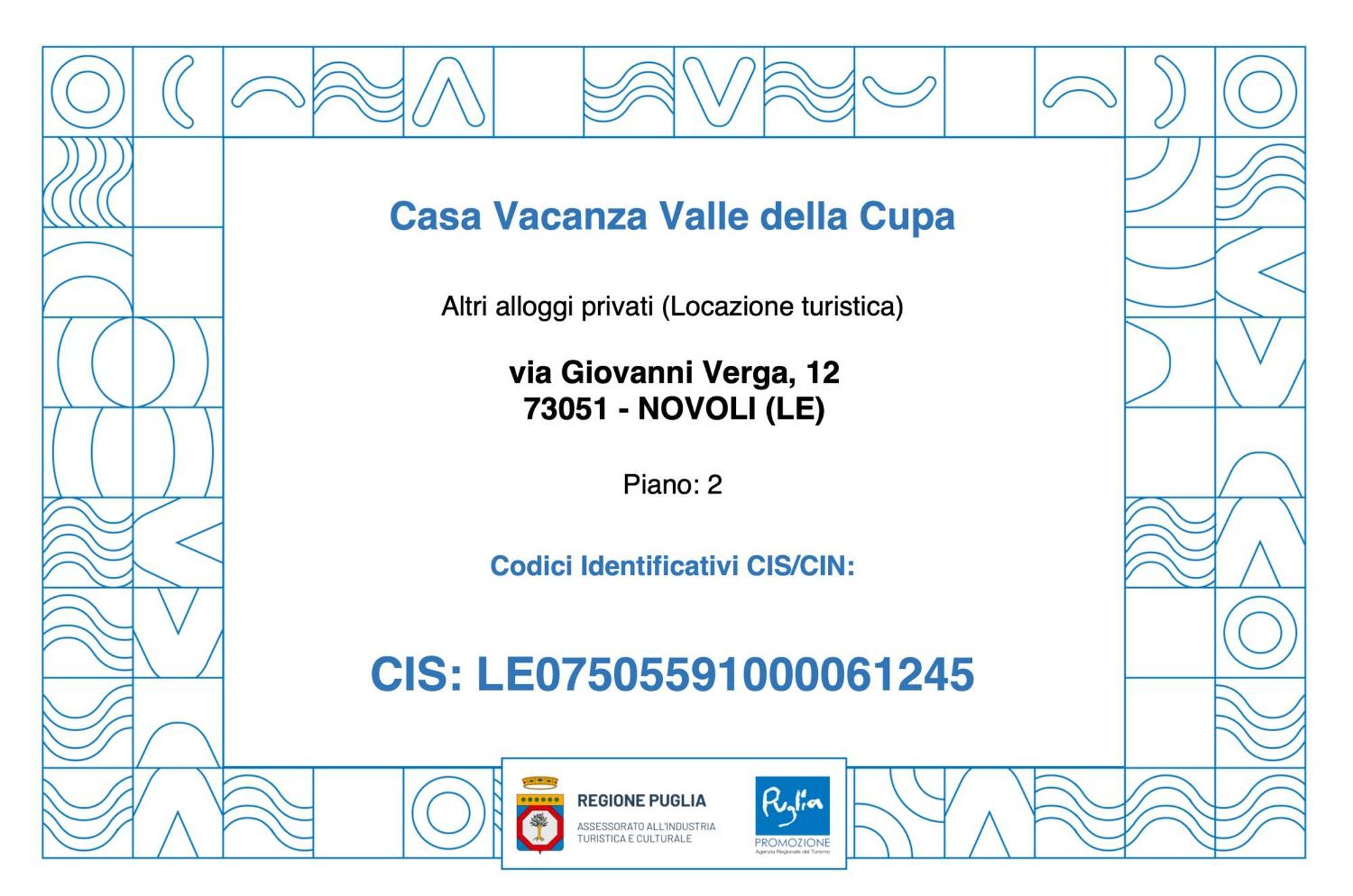 Casa Vacanza Valle Della Cupa Novoli Екстериор снимка